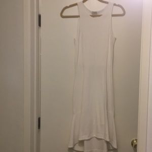 H&M White Fitted Dress